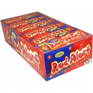 Red Alert Hot Cinnamon Flavoured Jaw Breakers X 45g X 24 Packs Suitable For Vegetarians Halal